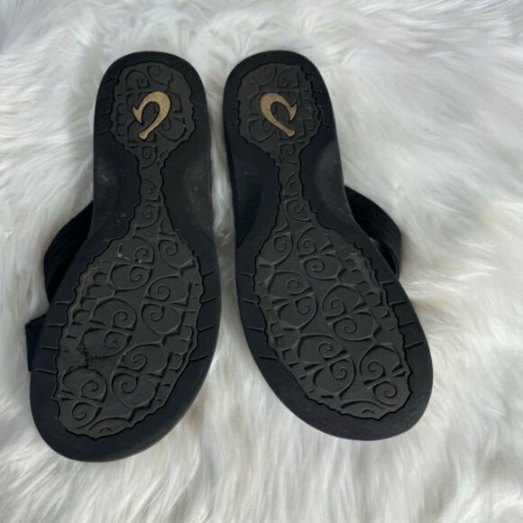 OluKai Ohana Black Crossover Slides Sz 11 - Picture 6 of 6